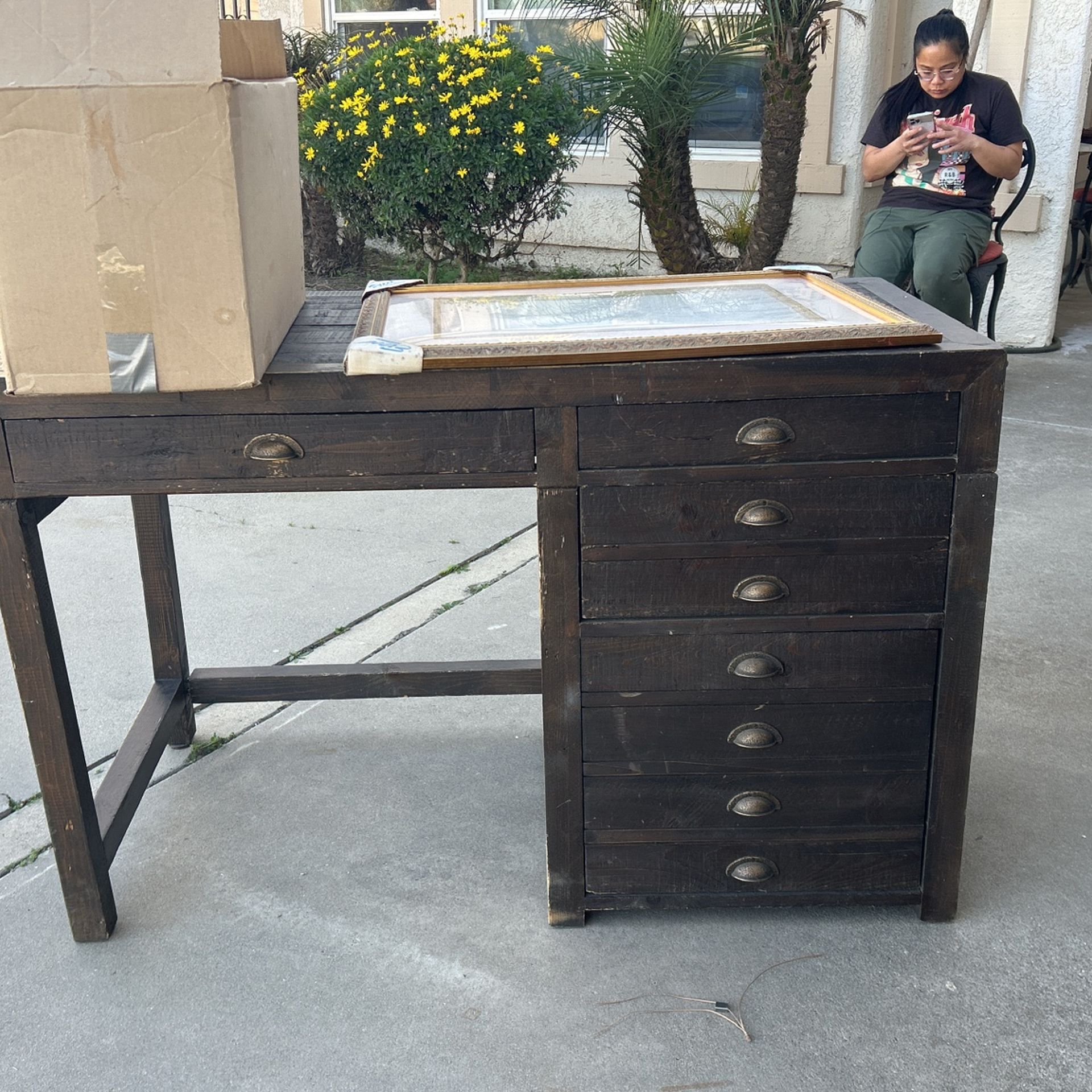 Pottery barn, wooden desk