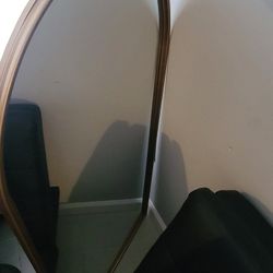 Brass Mirror 48" Wall Mount Gold Heavy Duty