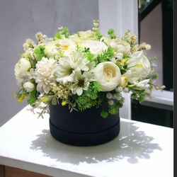 Round Box Floral Arrangement
