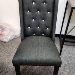 Black Dining Chairs - 2pcs