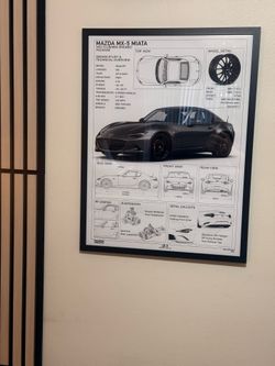 Mazda MX-5 Miata RF Technical overview photo print