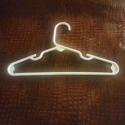 60x Kid. Clothing Hangers Closet Platic White 