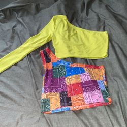 One Sleeved Crop Tops 