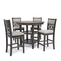 Counter Height Dinner Table 4 Chairs 