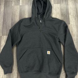 Size Small - Carhartt Rain Defender Quarter Zip Hoodie - Loose Fit
