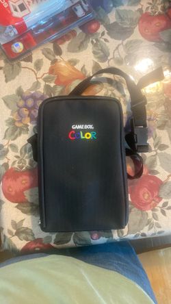 Nintendo Game Boy Color Black Padded Carrying Case Bag w/ Shoulder Strap