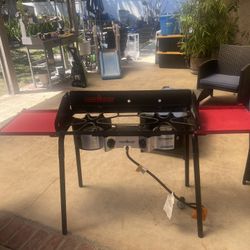 camp chef 2 burner camp stove with carrying/storage bag