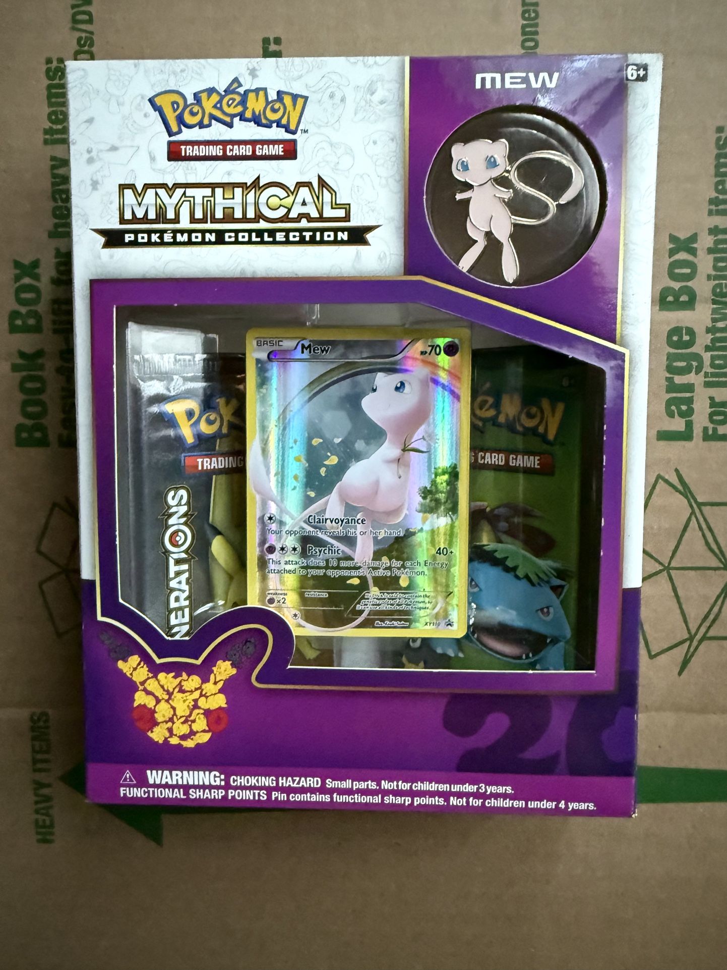 Pokémon Generations 20th Anniversary Mythical Collection Mew Sealed 