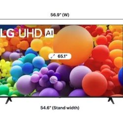 LG 65” UT70 Series LED 4K UHD Smart webOS TV