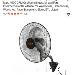 Wall Mount Fan