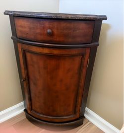 Beautiful Vintage Style Corner Accent Cabinet