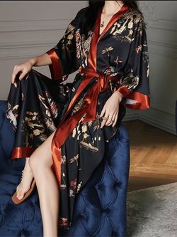 Women Kimono Robe Free Size 