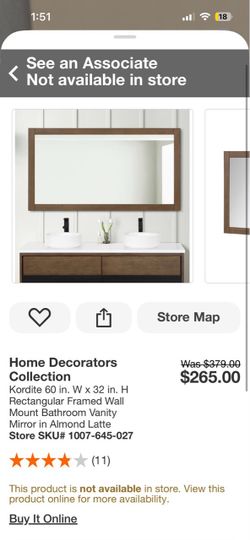 Home Decorators Collection Kordite Vanity Mirror