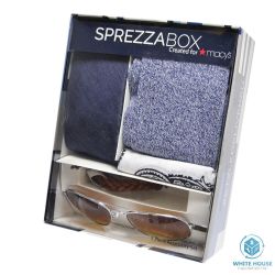 Sprezzabox Mens Freestyle Handkerchief Sunglasses Bandana 5 Piece Accessory Set