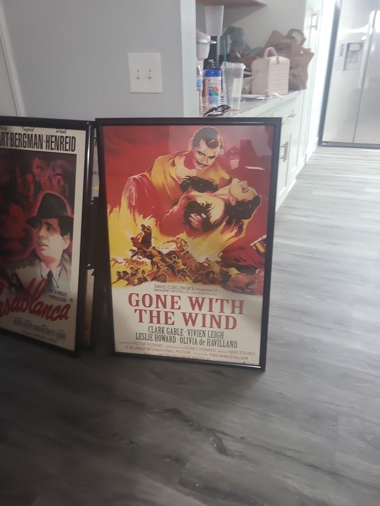 Gone With The Wind Framed Vintage Movie Poster