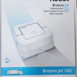 iRobot Braava Jet 240 Mopping Robot Mop App Controlled Precision Spray  NEW open box