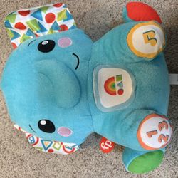 Fisher Price Plush Learning Elephant Toy 