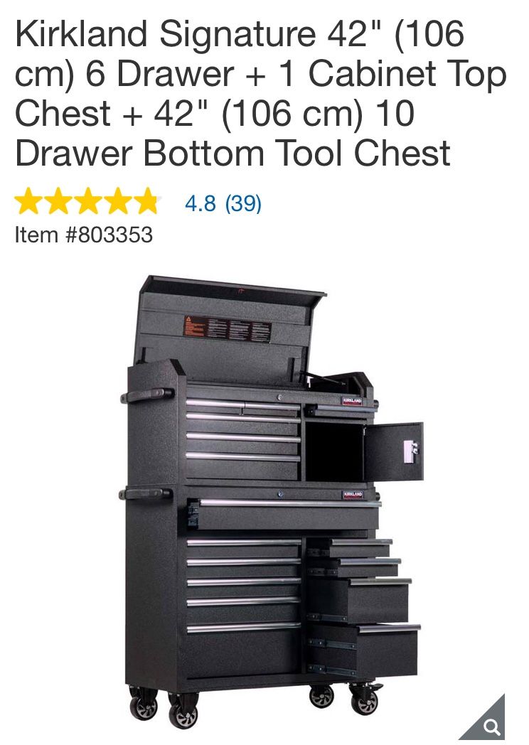 Kirkland Signature 42 Tool Chest