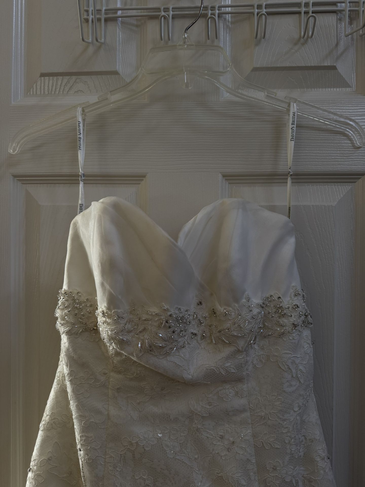 David’s Bridal Strapless Wedding Dress