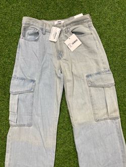 NWT JBD Cambi Cargo Jeans Light Denim Women’s Size 28