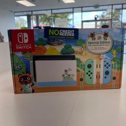 Nintendo Switch V2 Animal Crossing Edition New- $25 DOWN Today - NO Credit Payment Plan Options