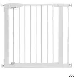 New Baby or Pet Gate, Adjustable 29.5-35” Wide and 29.5 High Pressure Mounted, No Bottom Bar