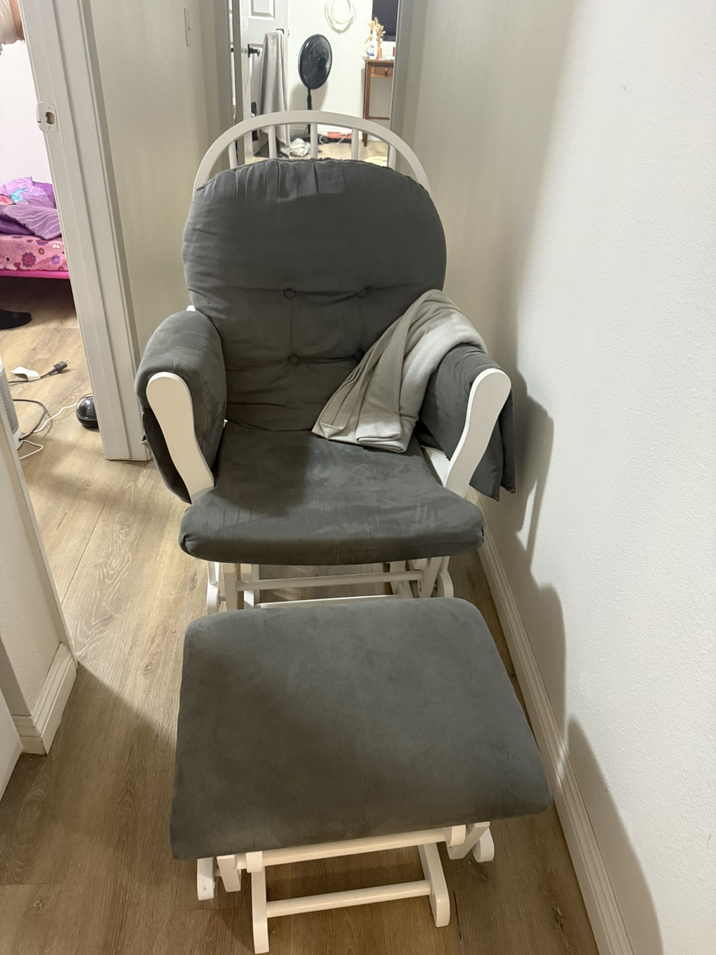 Rocking Chair And Stool 