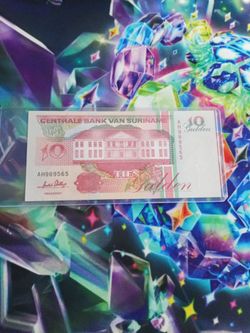 1996 centrale bank van surIname bank note