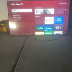 43 Inch TCL/ROKU TV
