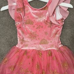 Girls, Disney Princess Pink Party Fancy Tulle Dress  7/8