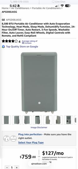 GE portable AC unit.