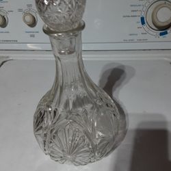 Vintage  Glass Decanter 