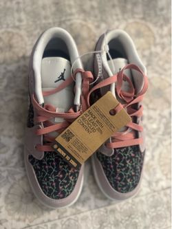 Jordan 1 Low SE (Special Edition) - "Floral Vines" or "Flower Garden" design