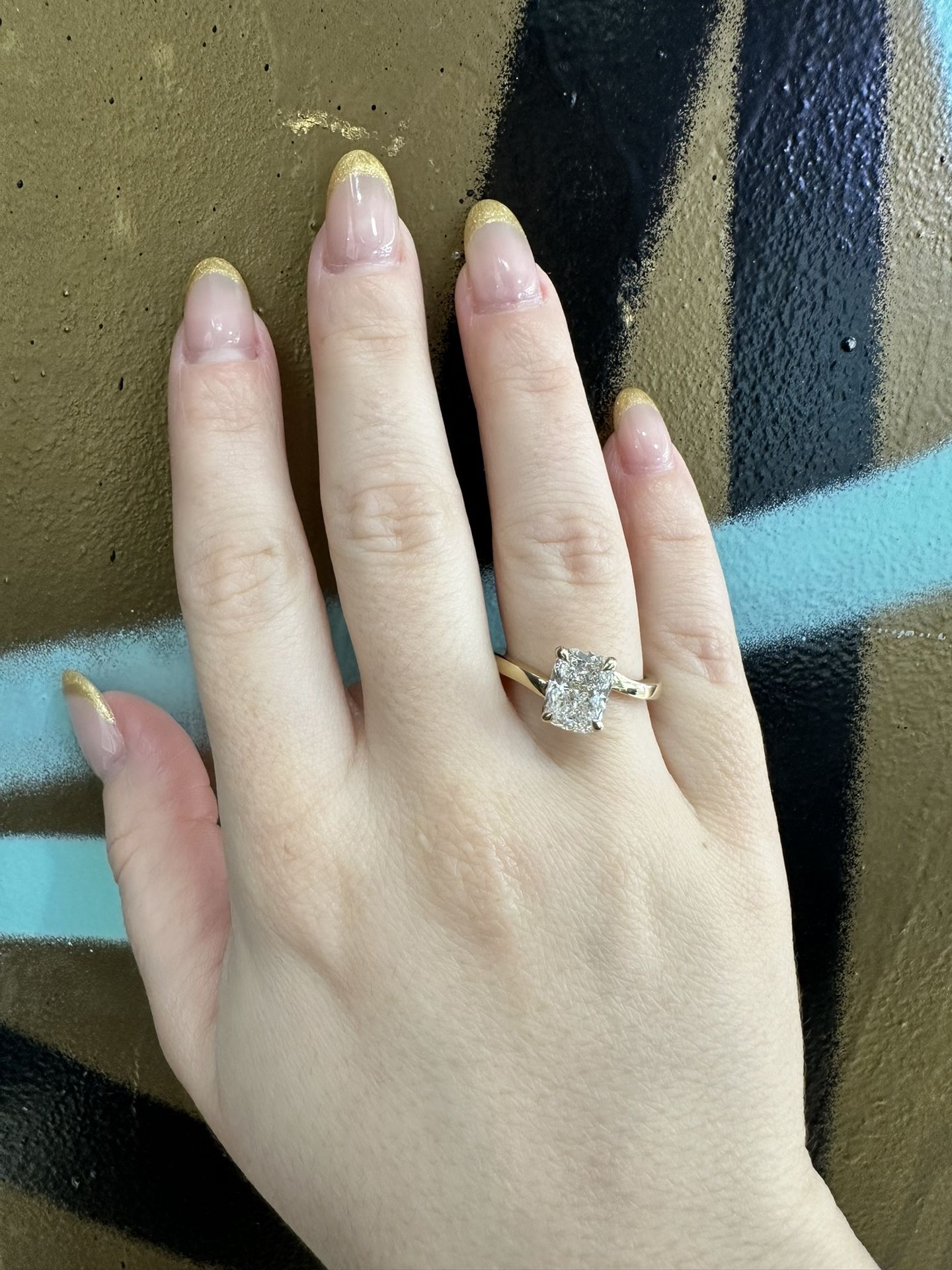 14k Lab DIAMOND RING