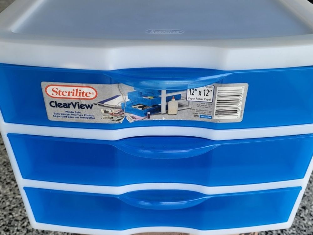 Sterilite Clearview 3 Drawer Storage Container