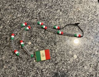 Mexico soccer fan beads 