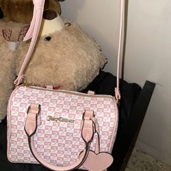 Juicy Couture Pink Satchel With Wallet