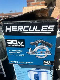 Hercules 20V 6-1/2" Cordless Circular Saw HC72B