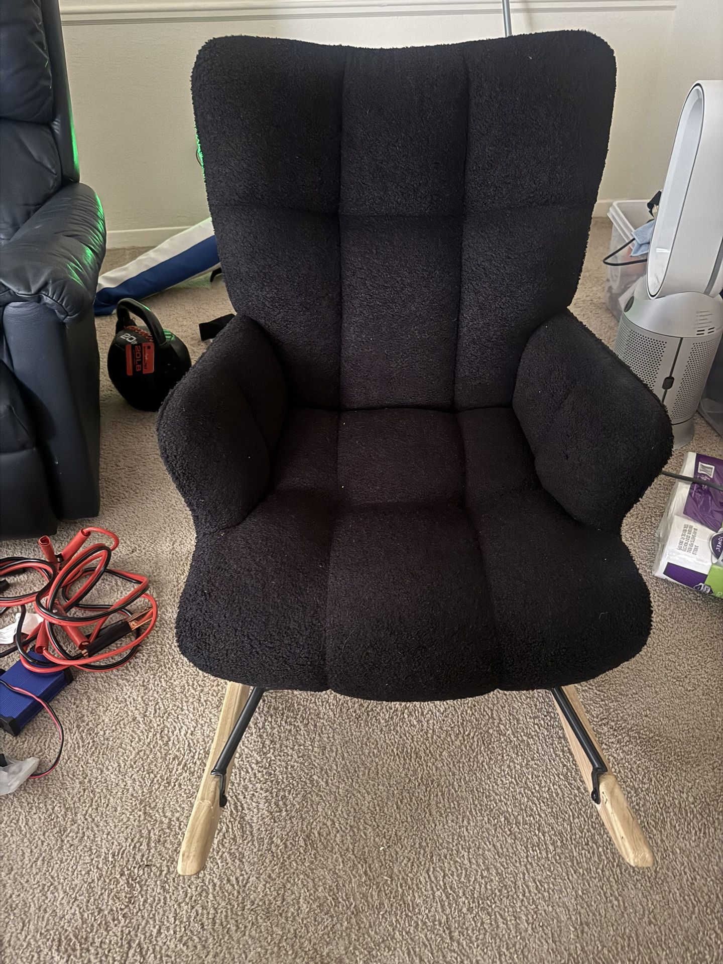 Rocker With Teddy Upholstery