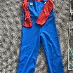 Mario Bros Costume Size 5-6