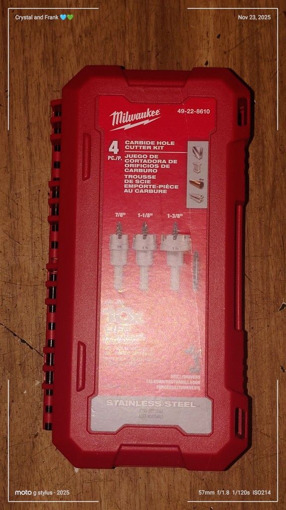 Milwaukee Carbide Hole Cutter Kit