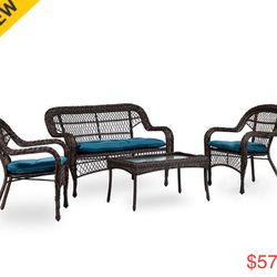 4 Pc Patio Furniture Outdoor Sofa Set 