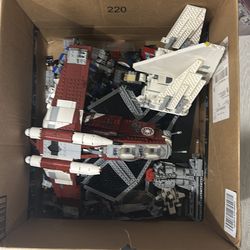 Lego starwars lot ucs tie fighter,coruscant guard gunship and more
