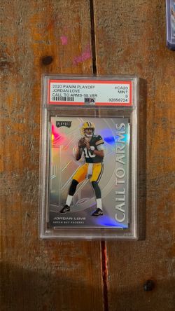 Panini 2020 Playoff Jordan Love Call to Arms #CA-20 Silver Prizm PSA 9