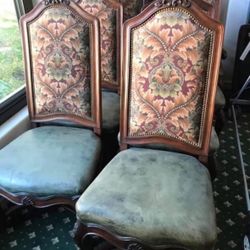 Down To 250$ From 350$ each Genuine Leather  Custom Made dining chairs