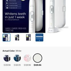 Philips Sonicare 6100 ProtectiveClean rechargeable electric toothbrush. 