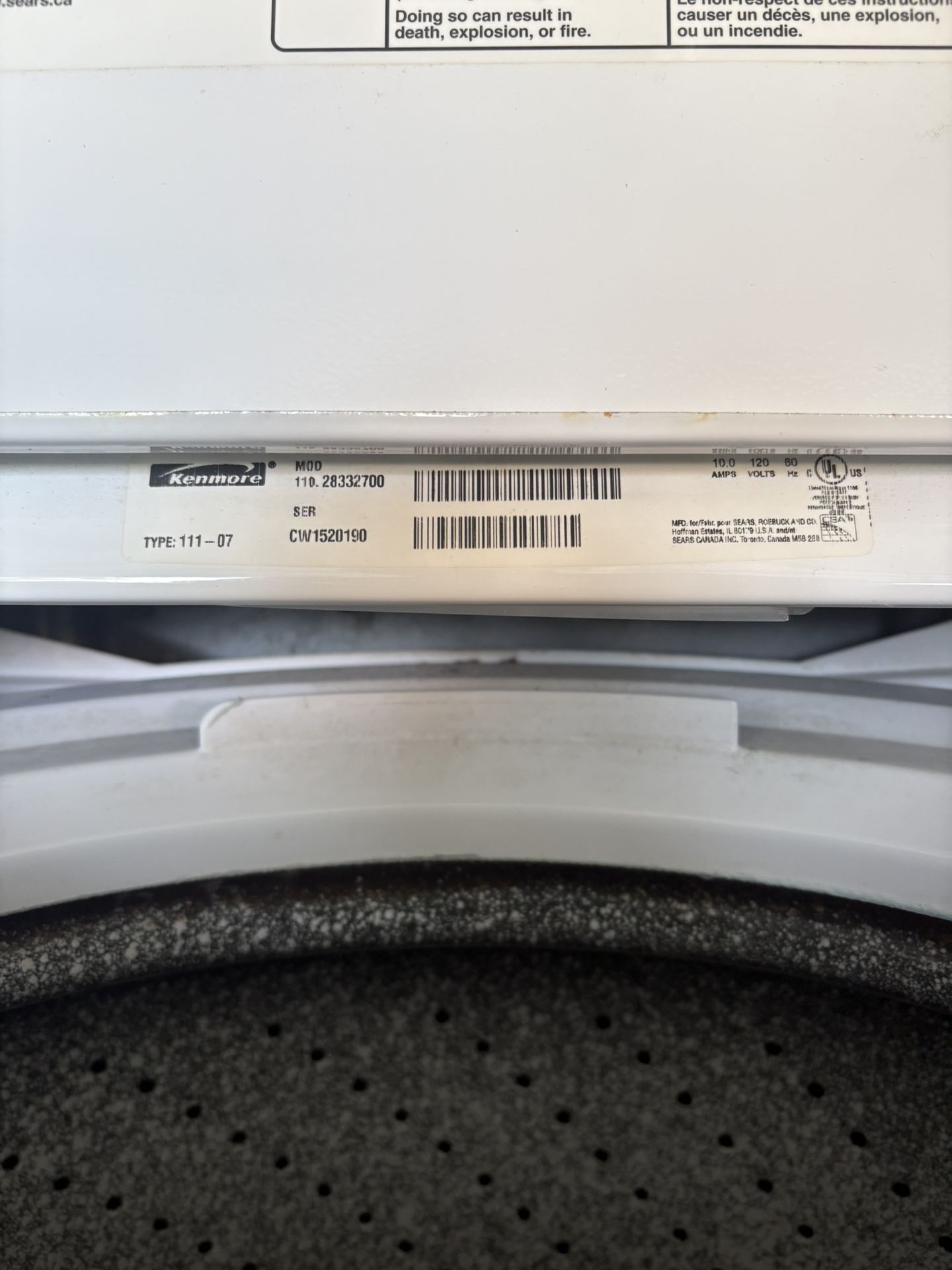 Whirlpool Kenmore