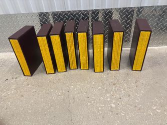 National Geographic magazines in book bound covers- six to each bookcase 1998.  $80 for all