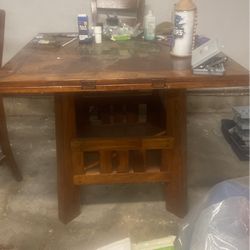 Dinning Room Table with  matching Bar 