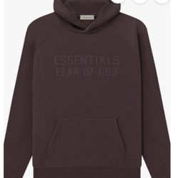 Essentials Plum Color Hoodie